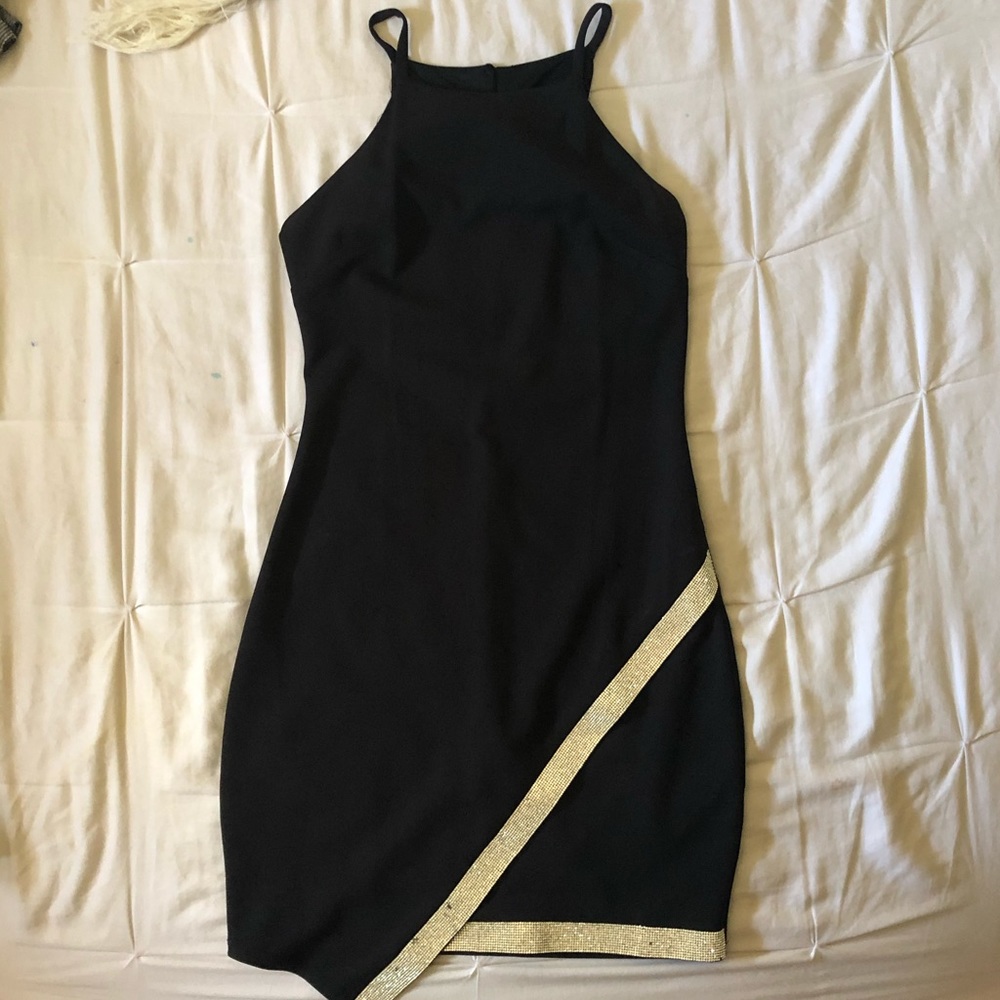 Black mini dress